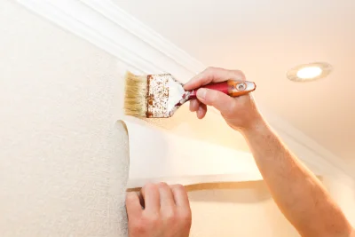 Pose de papier peint à Feyzin — revêtements muraux et toiles de verre